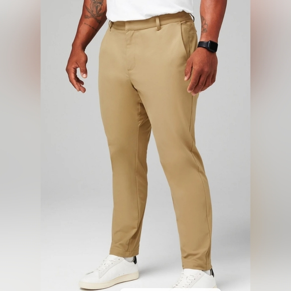 Lot Of 3 Fabletics Men's Khaki The Don Pants Size 40x30 Like New